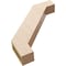 Ekena Millwork 3-inch W x 18-inch D x 18-inch H Burlington Rough Cedar Woodgrain TimberThane Knee Brace, Primed BRCUR03X18X18BURRCPR - alternate 2